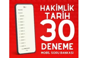 HAKİMLİK TARİH 30 DENEME MOBİL SORU BANKASI