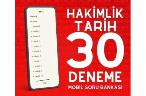 HAKİMLİK TARİH 30 DENEME MOBİL SORU BANKASI