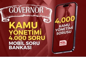 GOVERNOR - KAMU YÖNETİMİ 4.000 SORU MOBİL SORU BANKASI - TÖREHAN ÖZDEMİR