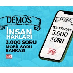 DEMOS İNSAN HAKLARI 3.000 SORU MOBİL SORU BANKASI